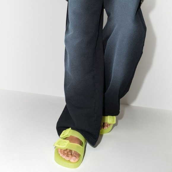 Balenciaga Women Mallorca Rubber Dual-Buckle Slide Sandals,size 8 - Picture 6 of 10